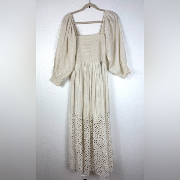 Free People Perfect Storm Midi Dress Tea Ivory Women's Size Small - Picture 3 of 11